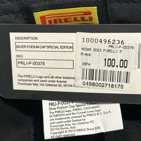 Black Hat with Silver Leaf Embroidery - Picture 5 of 5